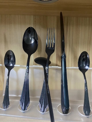 Thép không gỉ màu vàng đồ dùng bàn muỗng nĩa Pvd Titanium Chrome Máy phủ chân không