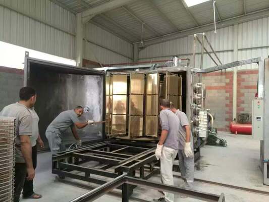 Thiết bị mạ PVD vật liệu xây dựng gốm sứ với lớp phủ màu tùy chỉnh và vận hành hoàn toàn tự động