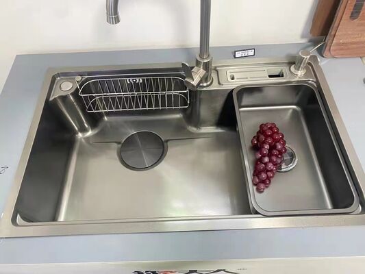 Máy sơn PVD chống vết bẩn với kết thúc kim loại vệ sinh và hệ thống điều khiển tự động đầy đủ cho đồ đạc nhà bếp