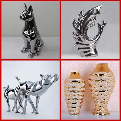 Máy sơn chân không PVD ổn định UV cho đồ trang trí thủ công gốm với màu sắc lấp lánh có thể tùy chỉnh