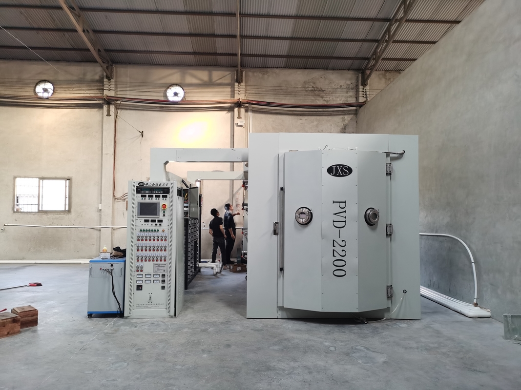 Hệ thống lớp phủ chân không PVD kim loại thép không gỉ cho vàng hoa hồng vàng xanh xám đen màu cầu vồng
