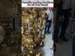 Tốc độ lắng đọng cao Glassware Glass Crystal PVD Vacuum Coating Machine cho màu vàng